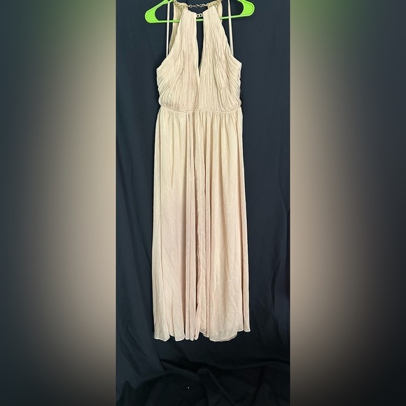 MAC DUGGAL 55822 NWT Chain Trim Keyhole Halter Neck A Line Gown - Picture 4 of 7